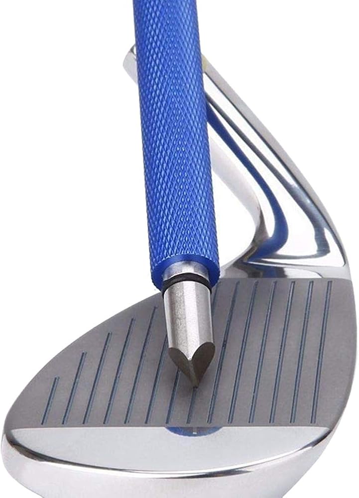 Bulex Golf Club Groove Sharpener, Suitable for U & V-Grooves | Wedges & Irons Club Face Regrooving Scraper and Cleaner Tool, Generate Optimal Backspin