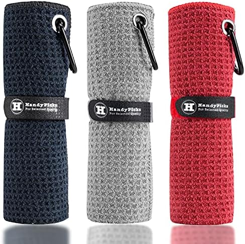 Microfiber Golf Towel with Carabiner (B09B5CTHGB)