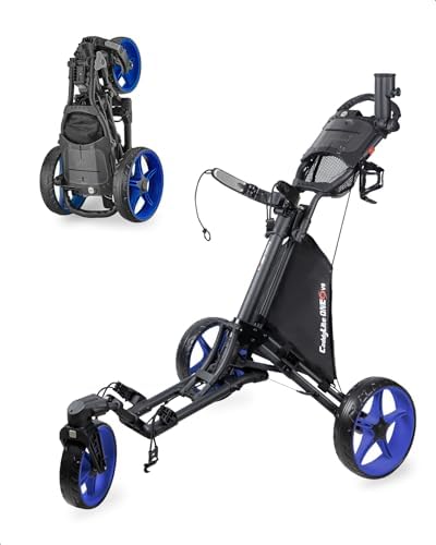 Caddytek CaddyLite ONE-Swivel V8 Golf Push Cart (B09PB7TRFS)