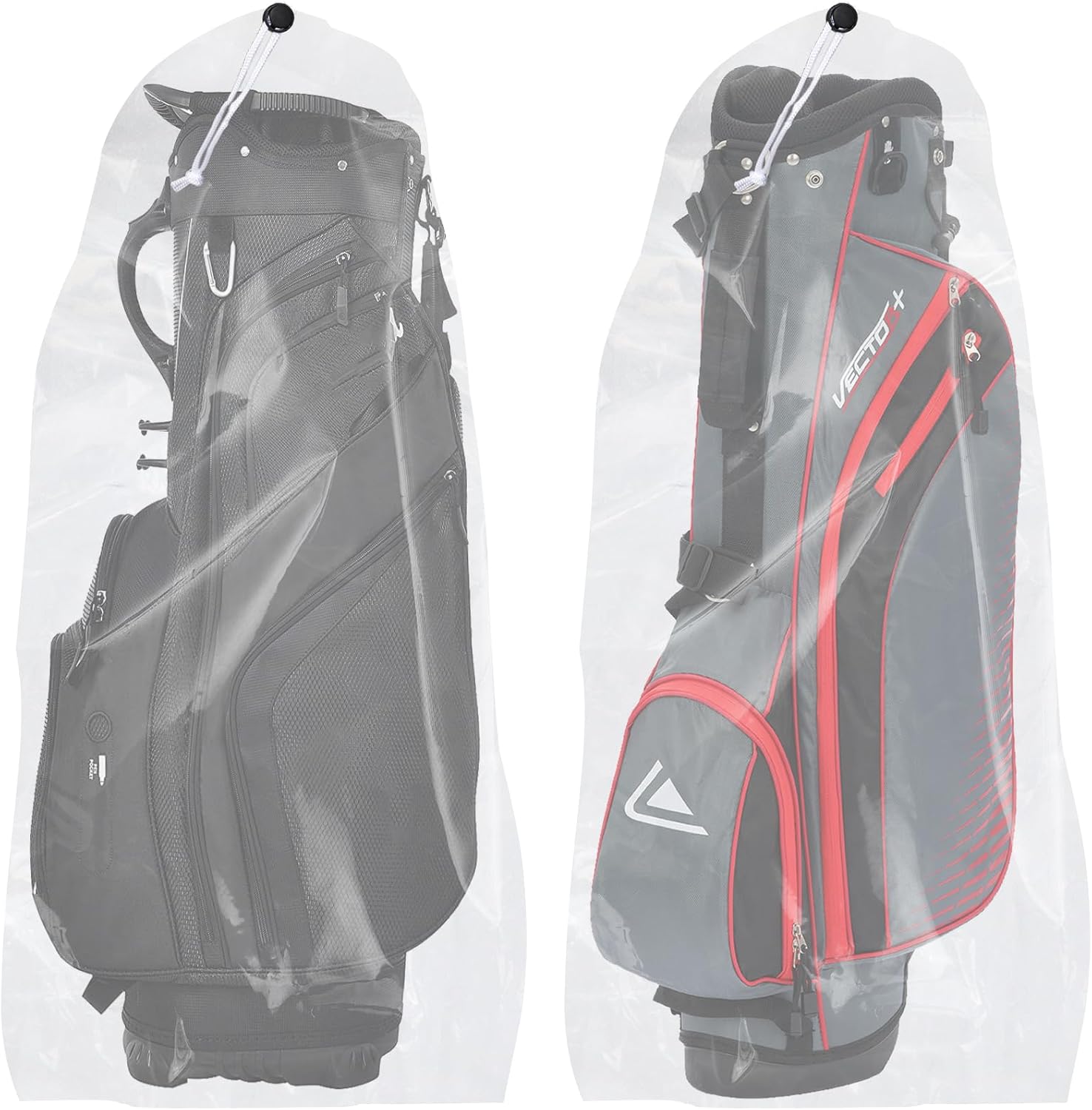 Klmnop 2 Pack Golf Bag Cover, 31' x 62' Large Dust Covers with Drawstring(4...