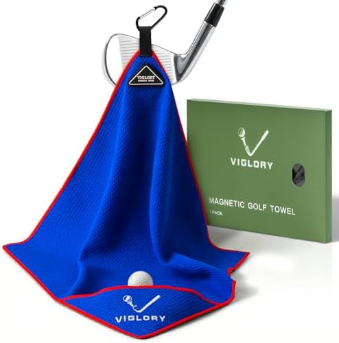 Magnetic Golf Towel with Cleaning Pocket (B0F445VR86)